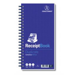 Challenge Wirebound Receipt Book 200-Sets 280x141mm (Single)