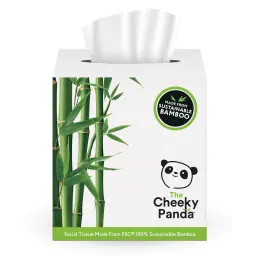 Cheeky Panda Sustainable Plastic-Free Bamboo Cube Facial Tissue 56 Sheets Per Pack (Pack 12 ) - CUBFTX12