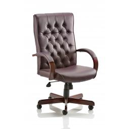 Chesterfield Executive Chair Burgundy Leather EX000004