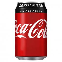 Coca Cola Zero 330ml Cans Pack 24