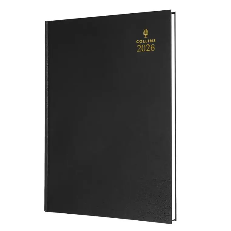 Collins 35 Desk Diary A5 Week to View 2026 Black 35.99-26 - 823309