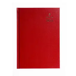 Collins 44 Desk Diary A4 Day to Page 2025 Red - 821381