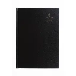 Collins 52 Desk Diary A5 Day to Page 2025 Black - 821393