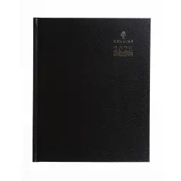 Collins Quarto Desk Diary Week to View Appointments 2025 Black - 821390