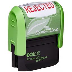 Colop Word Stamp Green Line Rejected C144837REJ