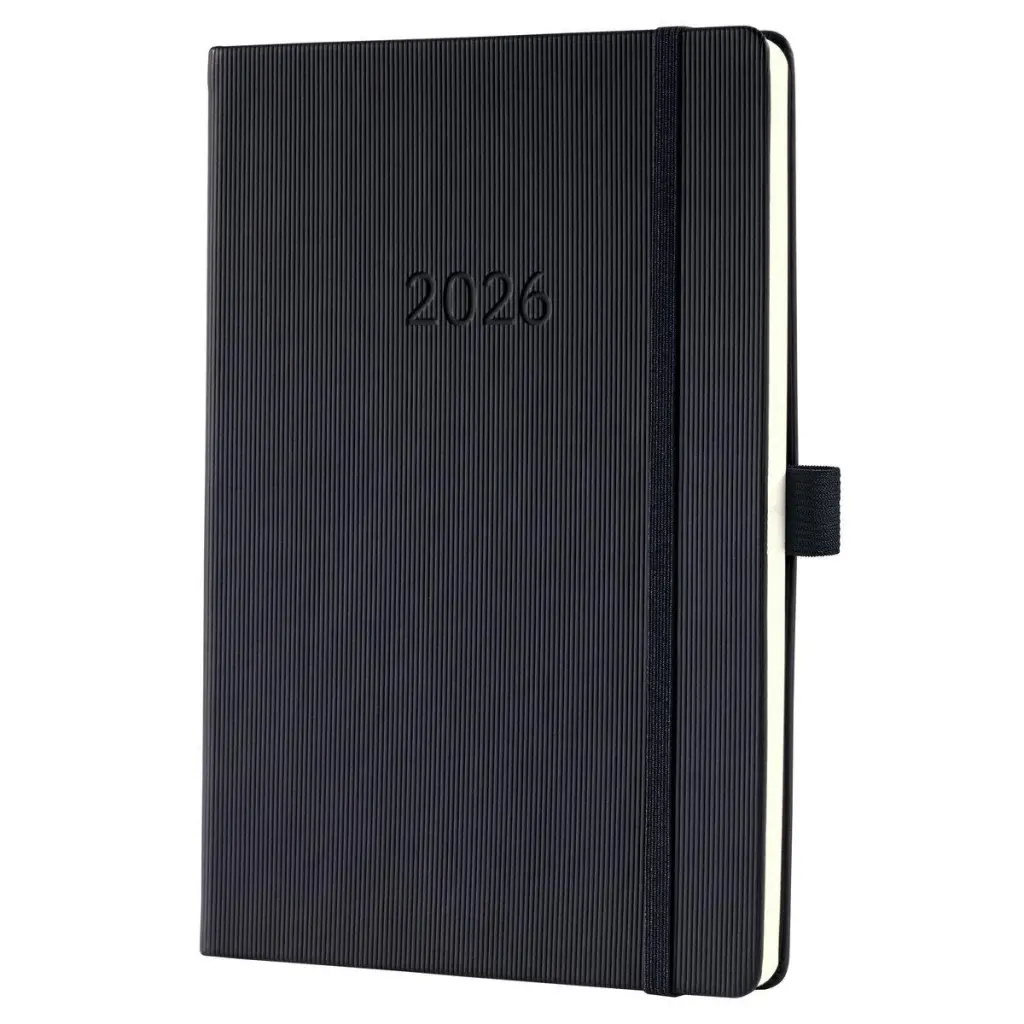 Sigel Conceptum Diary 2026 A5 Week to View and Notes Black - C2614