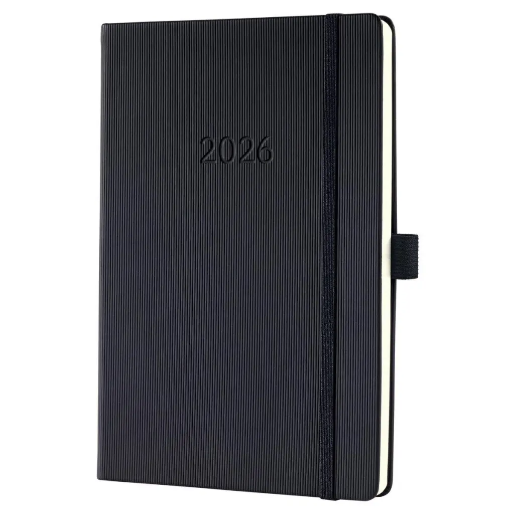 Sigel Conceptum Diary 2026 A5 Week To View Vertical Black - C2619