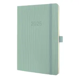 Conceptum Diary 2025 Approx A5 Week To View Softcover Softwave Surface 135x210x27mm Mint Green