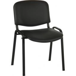 Conference PU Stackable Chair Black - 1500PU-BLK