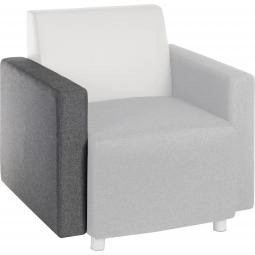 Cube Modular Interchangeable Fabric Armrest Only Dark Grey - 6971