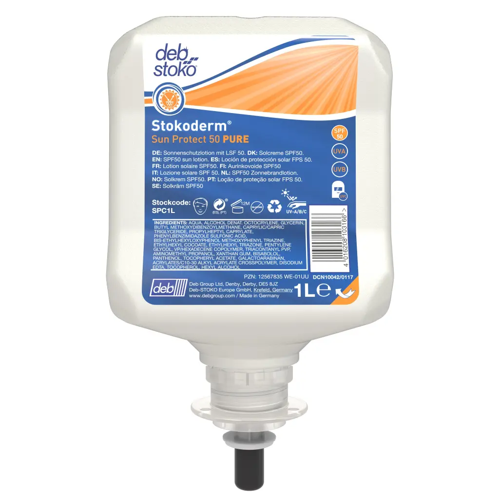Deb Stokoderm Sun Protect PURE SPF50 1 Litre - SPC1L