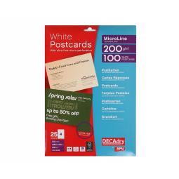 Decadry Post Cards 200gsm OCB3325 (100 Cards)