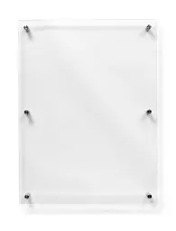 Deflecto A2 Wall Mounted Acrylic Poster Holder Literature Display Sign Holder Crystal Clear - AA2PH1
