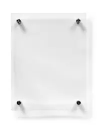 Deflecto A4 Wall Mounted Acrylic Poster Holder Literature Display Sign Holder Crystal Clear - AA4PH1