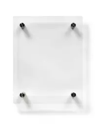 Deflecto A5 Wall Mounted Acrylic Poster Holder Literature Display Sign Holder Crystal Clear - AA5PH1