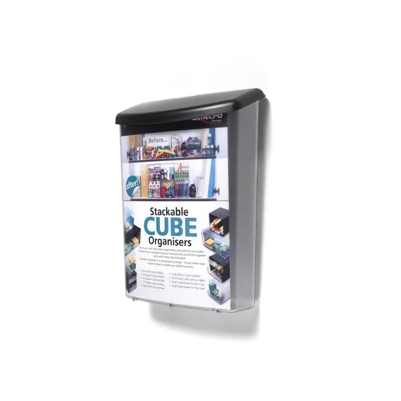 Deflecto A4 Magazine Size Weatherproof Outdoor Literature/Post Box 255 x 333 x 80mm Crystal - 790801