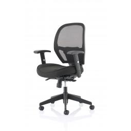 Denver Black Mesh Chair No Headrest OP000234