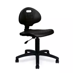 Nautilus Designs Derwent Polyurethane Operator Chair With Spring Loaded Backrest Mechanism Black - DPA/POLY/OPS