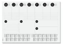 Desk Pad Weekly Planner with 2 Year Planner A3 80gsm 30 Sheets - HO506