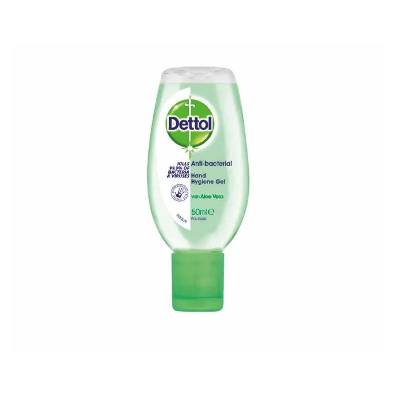 Dettol On The Go Hand Sanitiser Gel Aloe Vera 50ml - 3028667