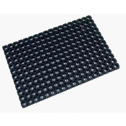 Doortex Octomat Ring Rubber Mat for Outdoor Use Made of Robust Rubber 60 x 80cm Black UFC46822OCBK