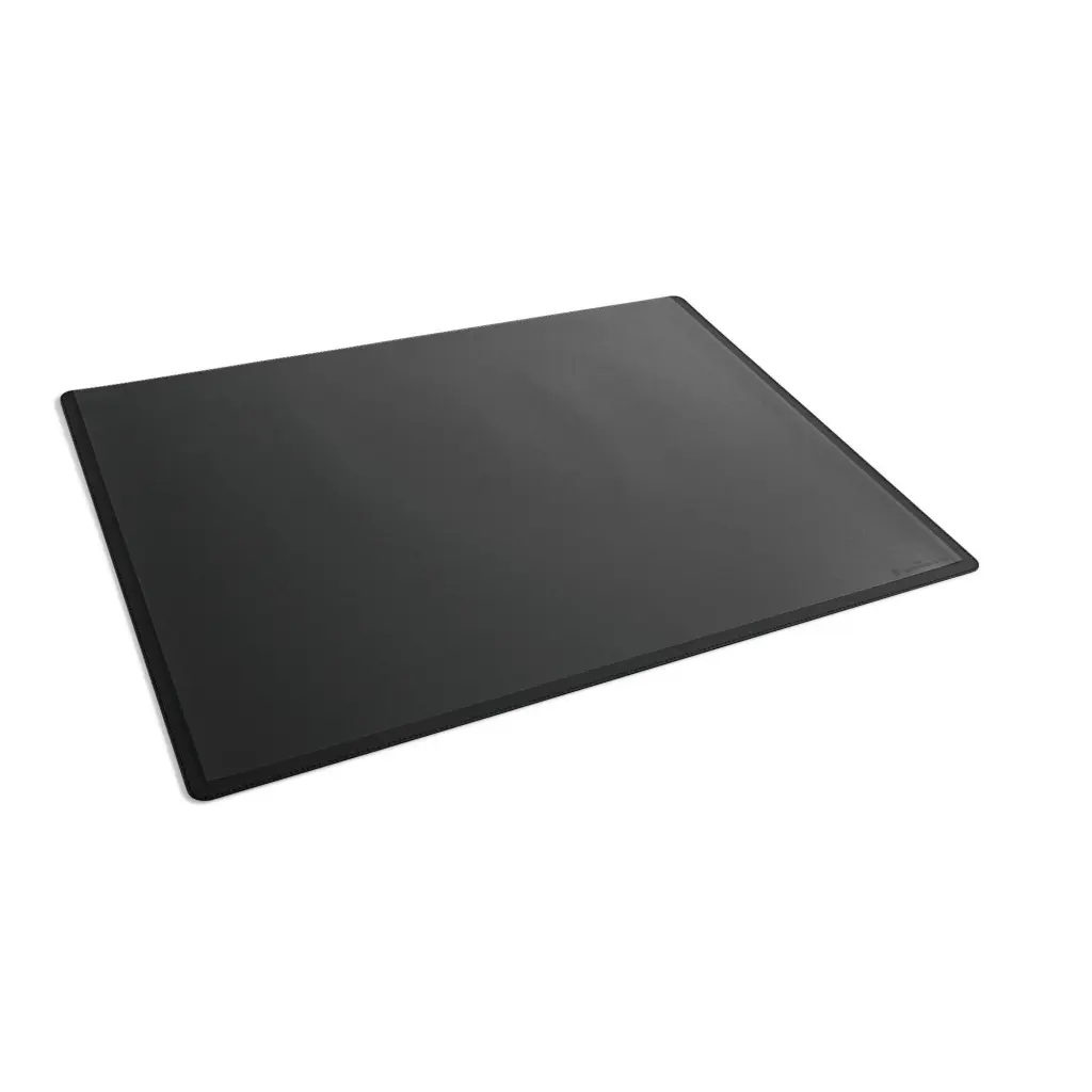 Durable Desk Mat Non-Slip With Transparent Overlay PP 53x40cm Black - 722201