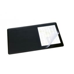 Durable Desk Mat With Transparent Overlay 40x60 Black