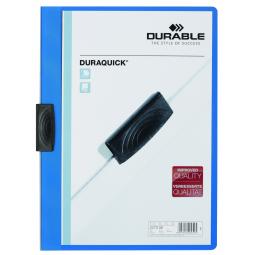 Durable Duraquick Clip Folder A4 Blue 227006 Pack of 20