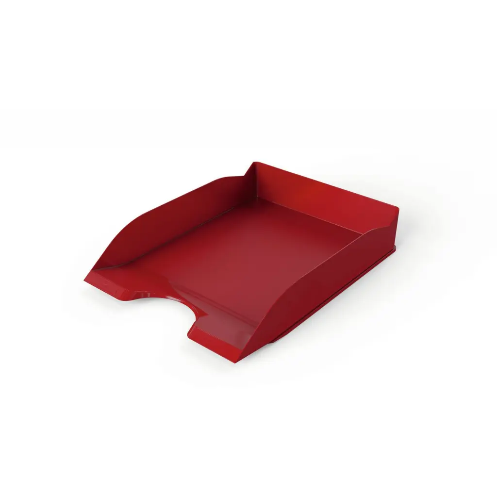 Durable ECO Stackable Letter Tray for Filing A4 Documents Red - 1701674080