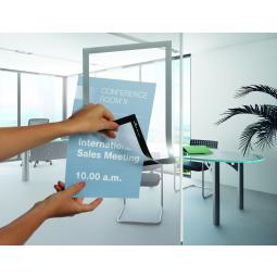 Durable Self-Adhesive Sign & Document Holder A4 Silver Pack 2 487223