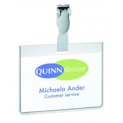 Durable Security Name Badge 60x90mm 8143 Pack of 25