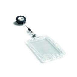Durable Security Pass Badge Holder and Reel 8224 Pack of 10