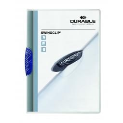 Durable Swingclip Report Folder 30 Sheets A4 Blue 226007 Pack of 25