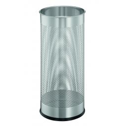 Durable Umbrella Stand Metal Perforated 28.5L Silver 335023