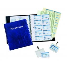 Durable Visitor Book 100 with 100 Badge Refill 60x90 146365