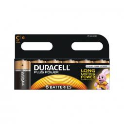 Duracell Plus Power C Alkaline Batteries (Pack 6) MN1400B6PLUS