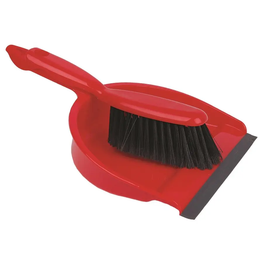 Dustpan & Brush Set Red - 0906059