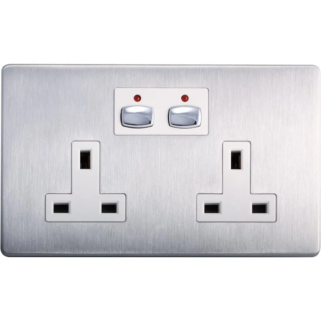 EnerGenie Mi Home Style Double Socket Steel