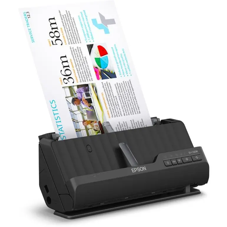 Epson ES-C320W 600 x 600 DPI A4 Compact Desktop Scanner