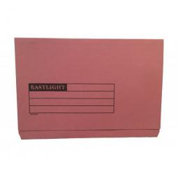 Eastlight Document Wallet Full Flap Foolscap 270gsm Pink (Pack 50) 45417DENT