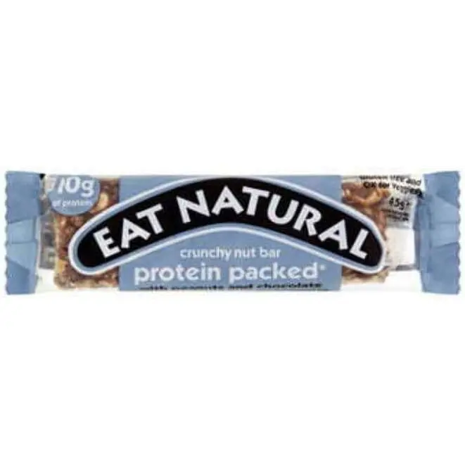 Eat Natural Protein Packed Crunchy Nut Gluten Free Bar 40g (Pack 12 x 40g)  - 0401374