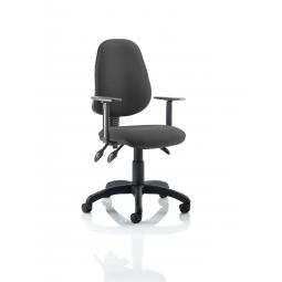 Eclipse Plus III Chair Charcoal Adjustable Arms KC0045