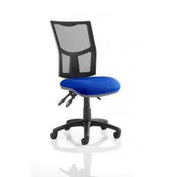 Eclipse Plus III Chair Mesh Back With Blue Seat KC0377