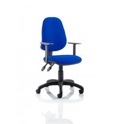 Eclipse Plus II Chair Blue Adjustable Arms KC0028