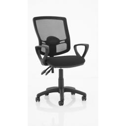 Eclipse Plus II Mesh Deluxe Chair Black loop Arms KC0304