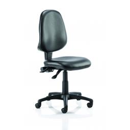 Eclipse Plus II Vinyl Chair Black Without Arms OP000029