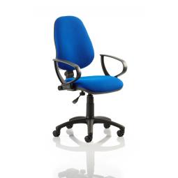 Eclipse Plus I Blue Chair With Loop Arms KC0015