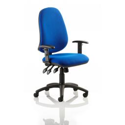 Eclipse Plus XL Chair Blue Adjustable Arms KC0036