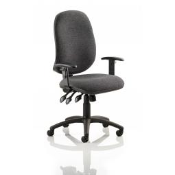 Eclipse Plus XL Chair Charcoal Adjustable Arms KC0037