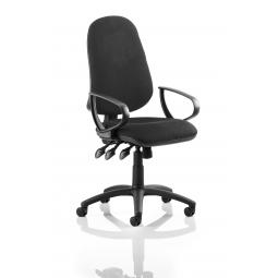 Eclipse Plus XL Chair Black Loop Arms KC0032